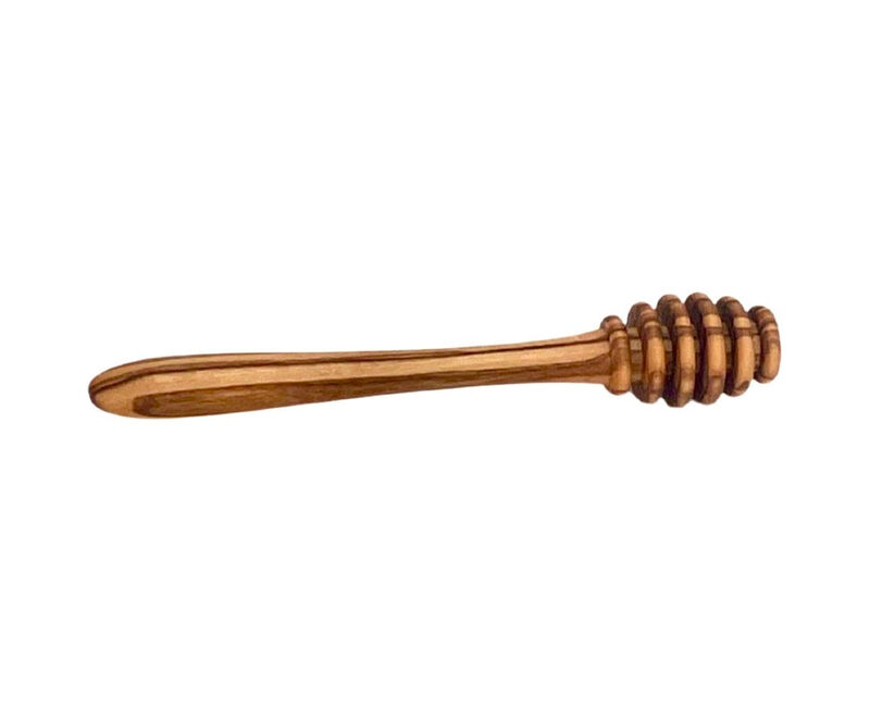 Olive Wood Honey Pot w/Honey Dipper image number 7