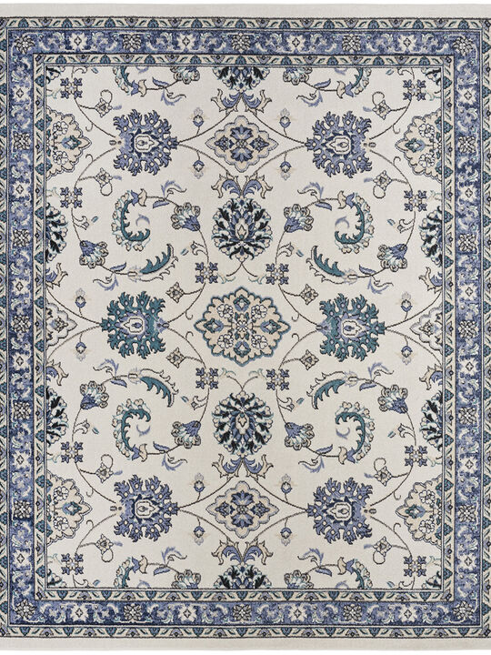 Nourison Essentials NRE05 Ivory/Blue 9' x 12' Rug