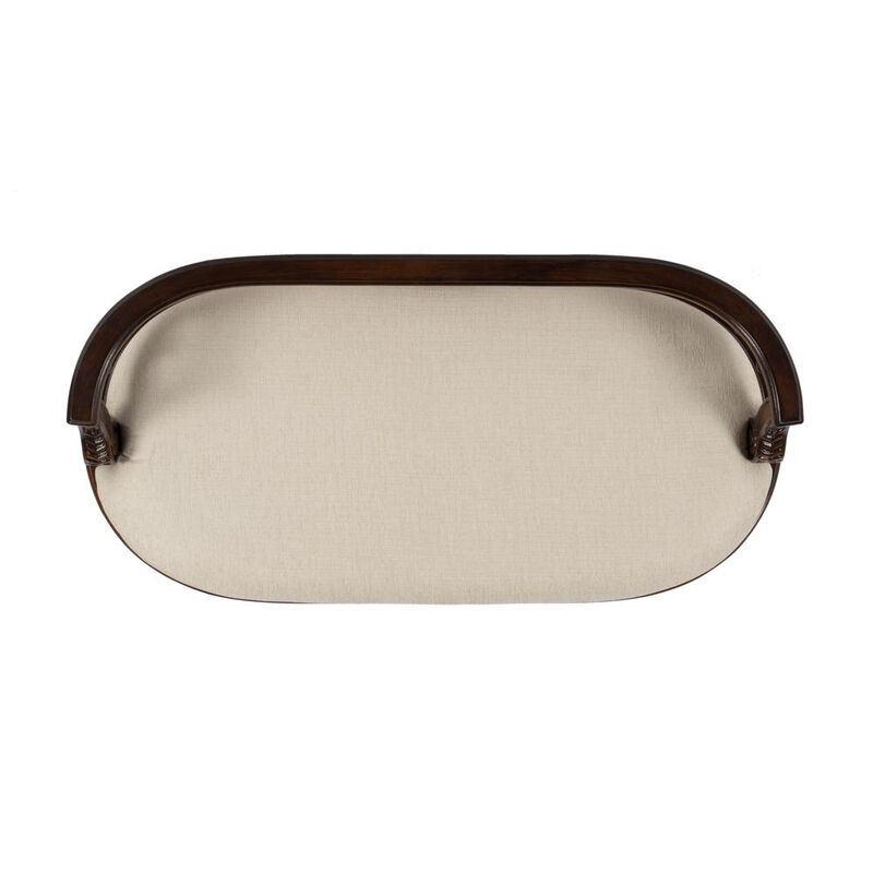 Butler Specialty Hathaway 37" Upholstered Bench, Dark Brown image number 5