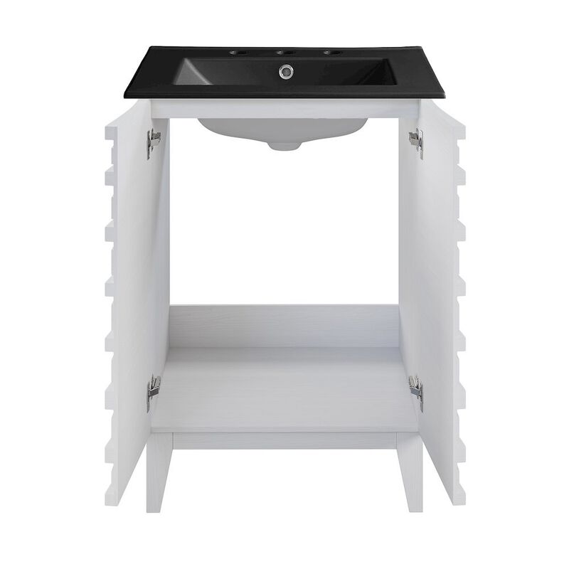 Cascade 24 in. Bathroom Vanity with 3-Hole Ceramic Sink Top image number 4
