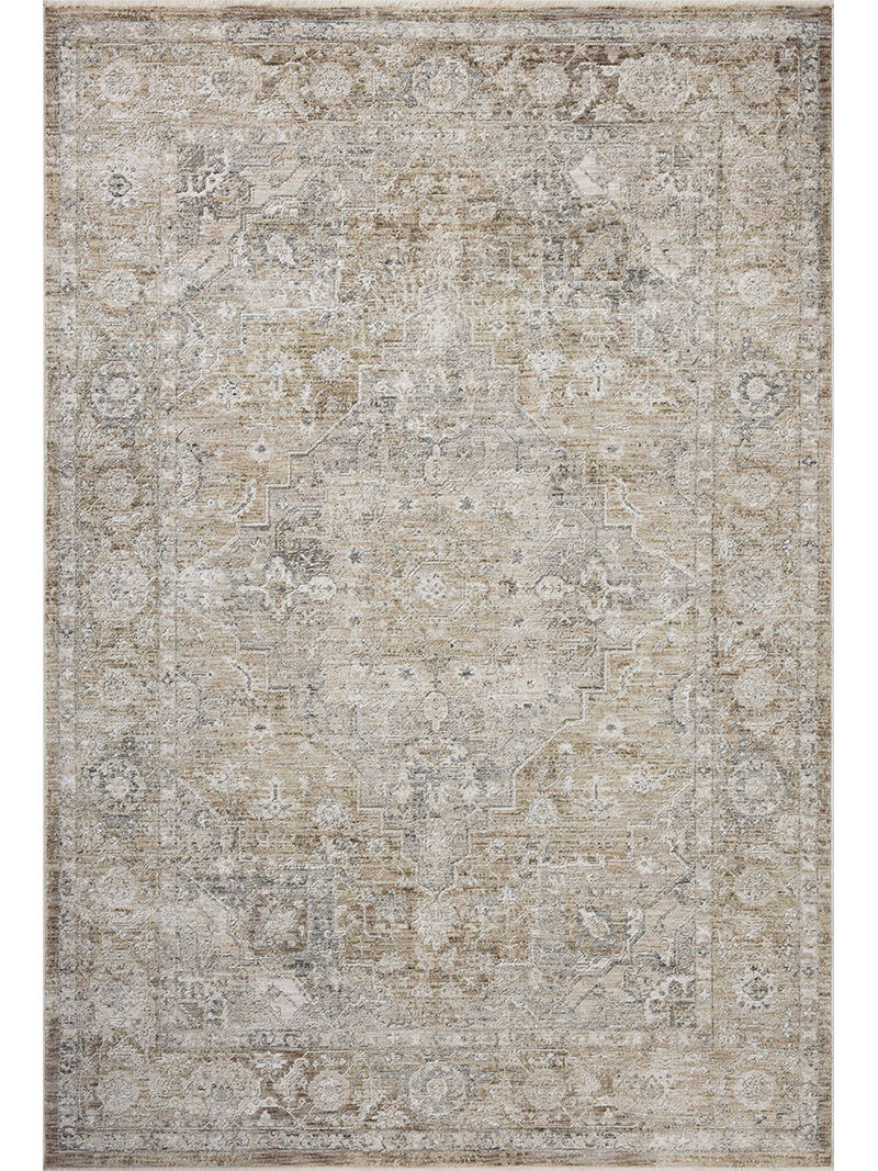 II Tabitha Khaki/Slate 9'6" x 13' Area Rug by Loloi II