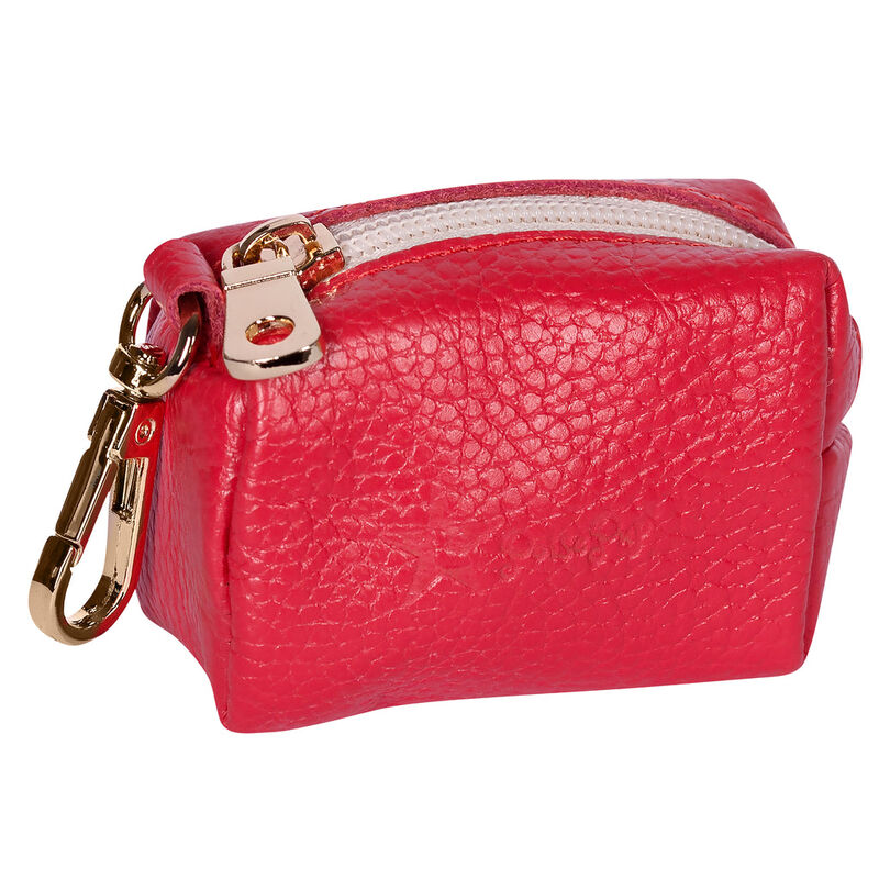 POISEPUP Fancy Handmade Genuine Leather Dog Waste Bag Holder for Girl & Boy Puppies