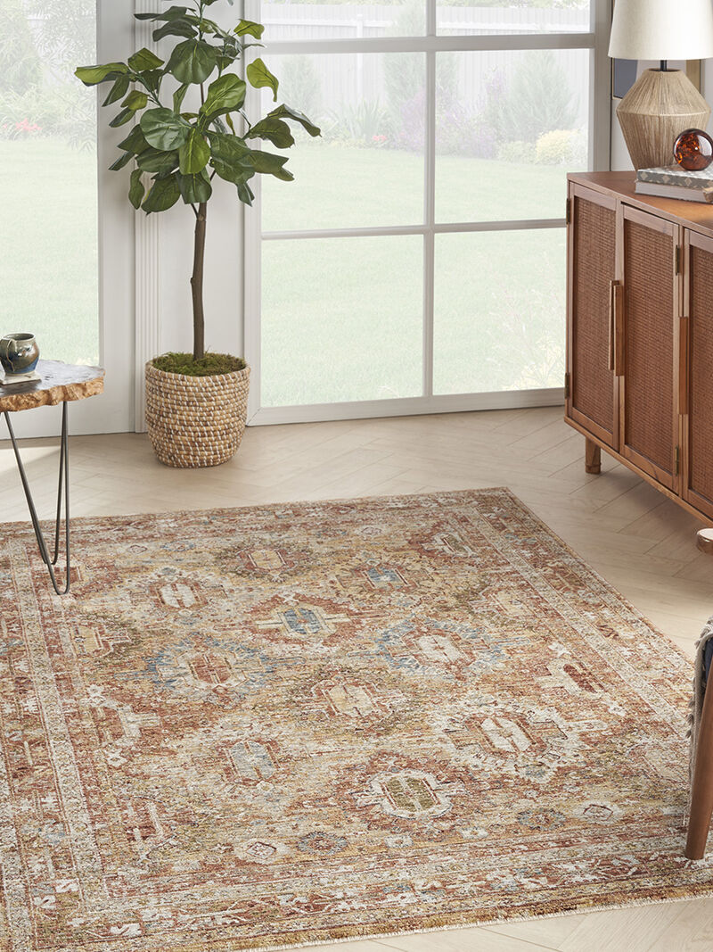 Sahar SHR01 Rust 5'3" x 7'8" Rug