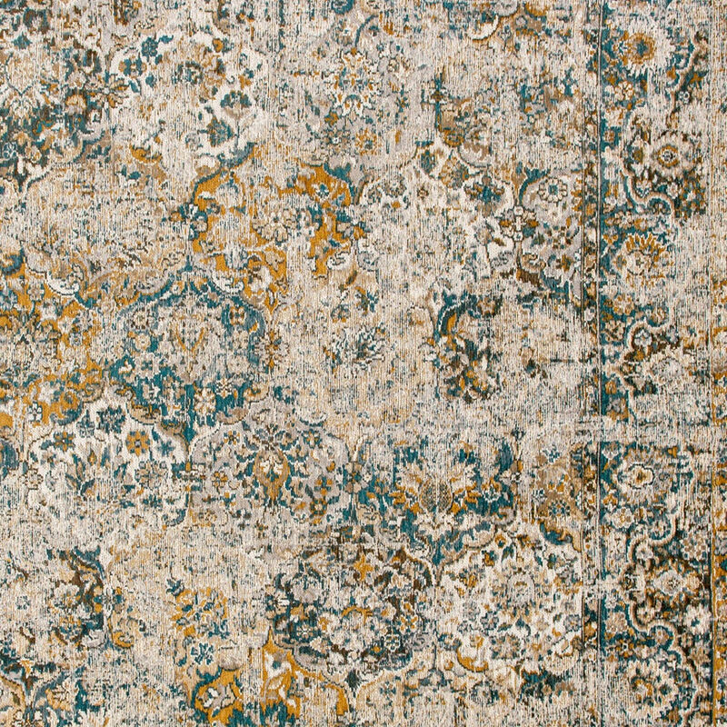 HomeRoots Abstract Non Skid Area Rug image number 3