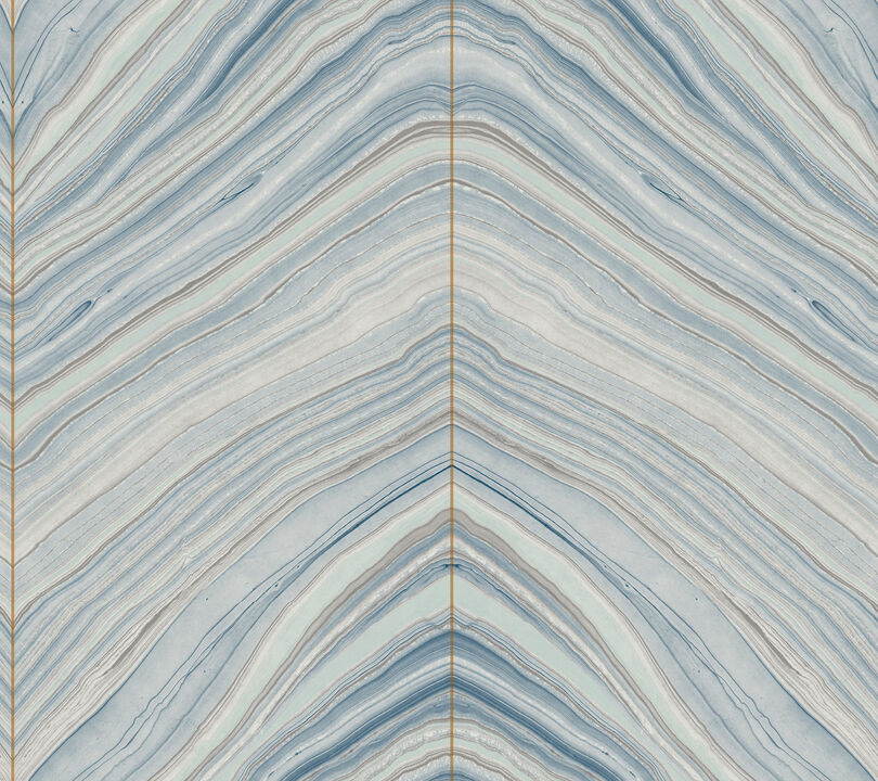 Onyx Strata Mist Blue Peel & Stick Wallpaper