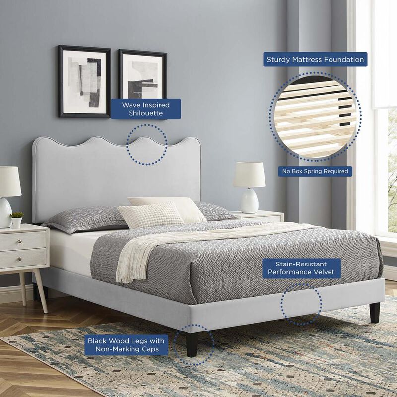 Current Performance Velvet King Platform Bed image number 9