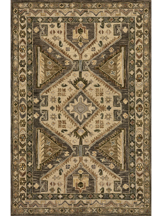 Victoria VK07 Walnut/Beige 3'6" x 5'6" Rug