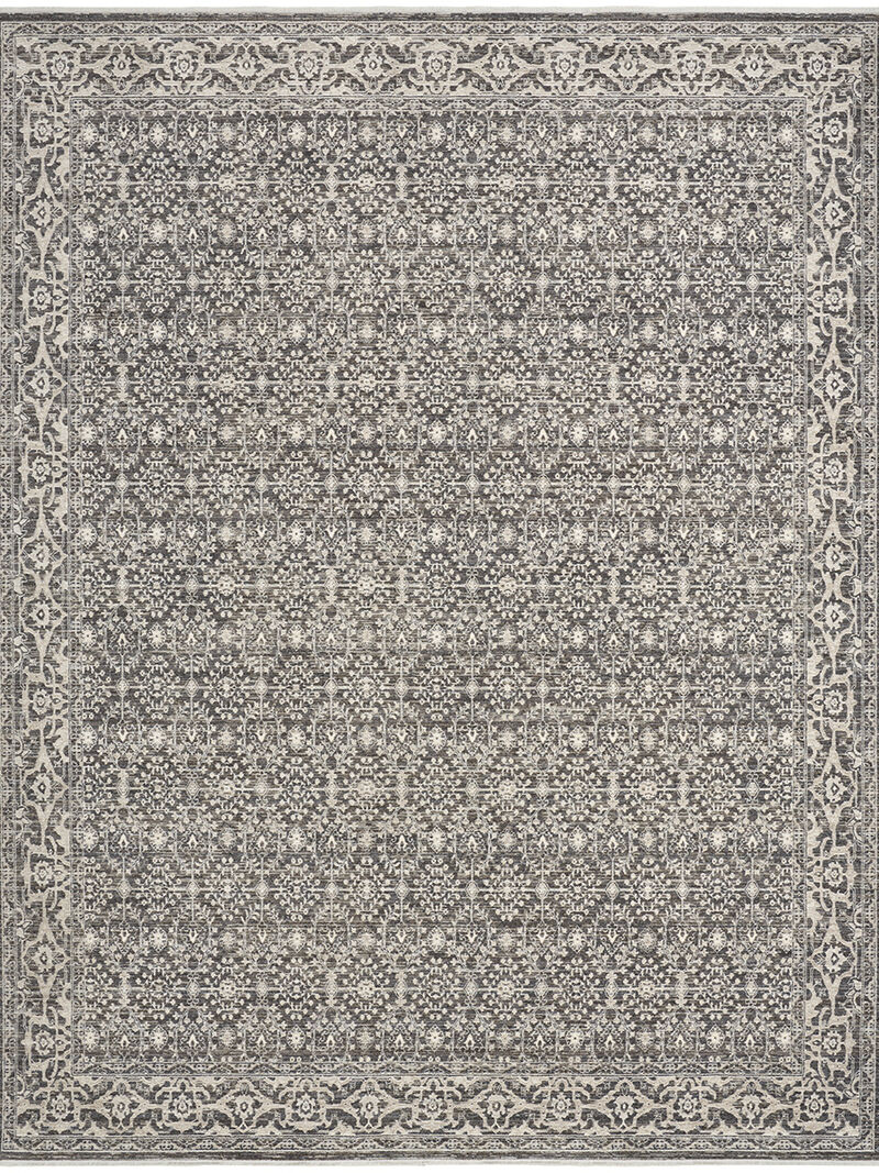 Shadows SHW04 Charcoal/Ivory 10' x 13' Rug