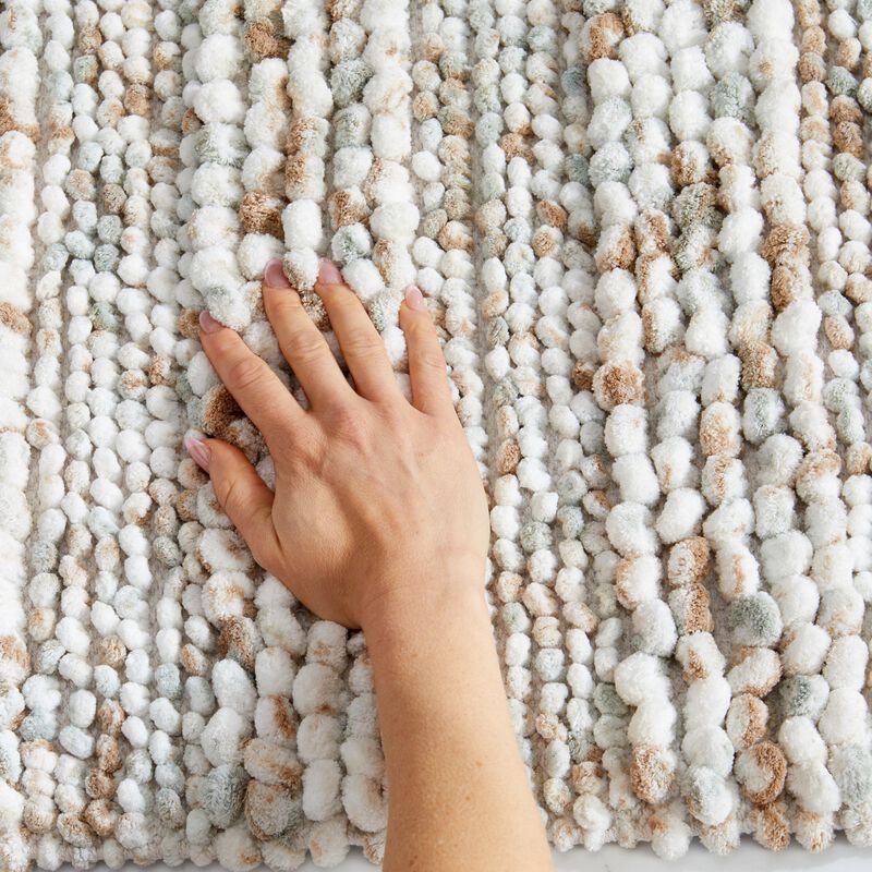 Market & Place Microfiber Textured Plush Bath Rug