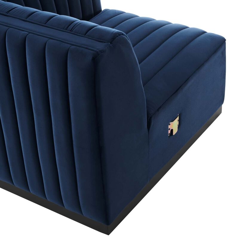 Conjure Channel Tufted Performance Velvet Right-Arm Chair image number 4