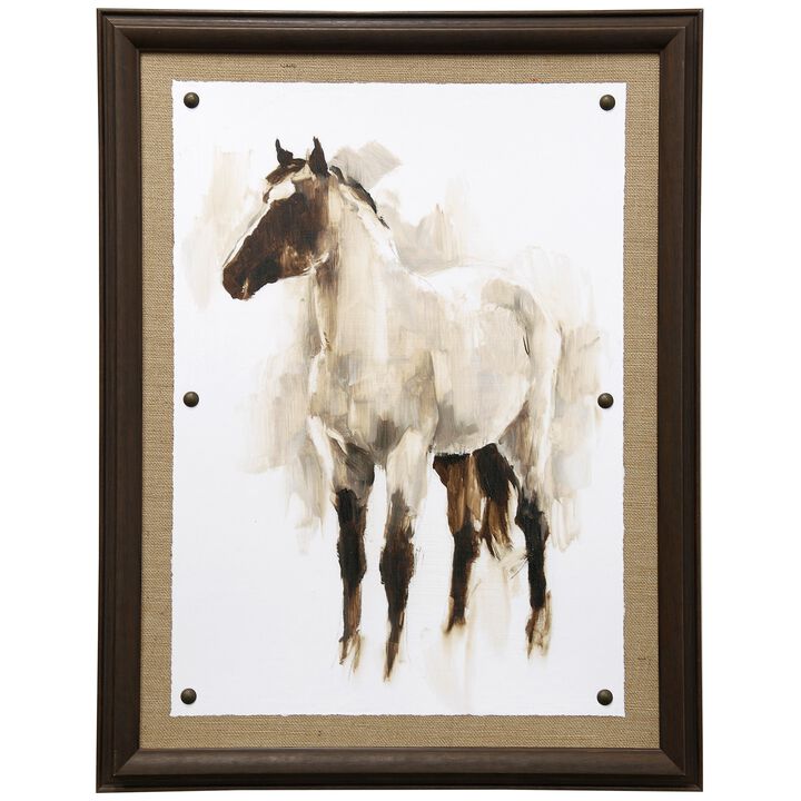 Rustic Horse II Framed Print