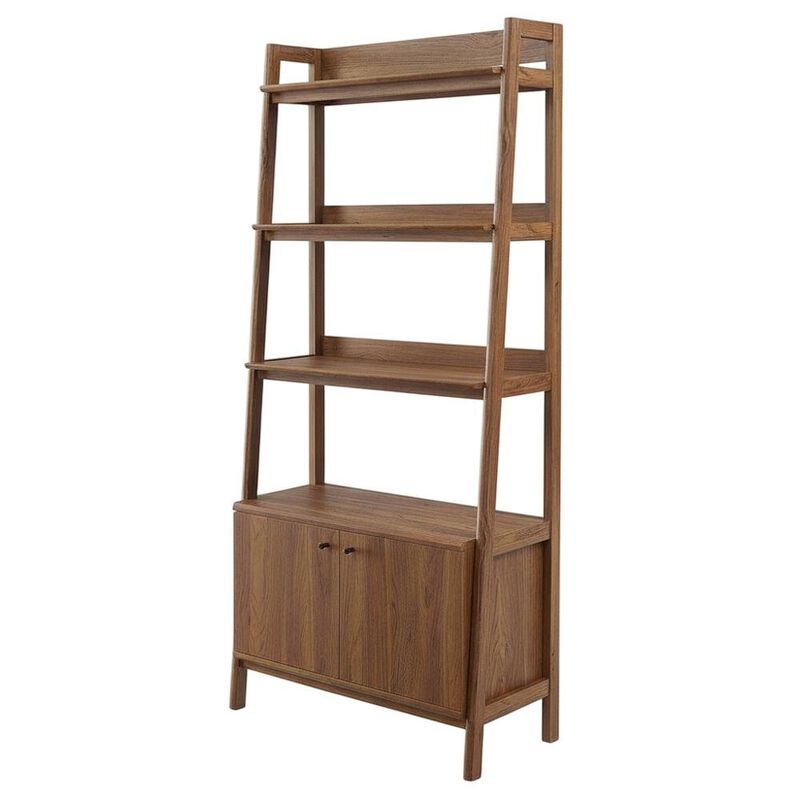 Wooden Bookshelf in Natural Finish with Open Storage Design image number 0