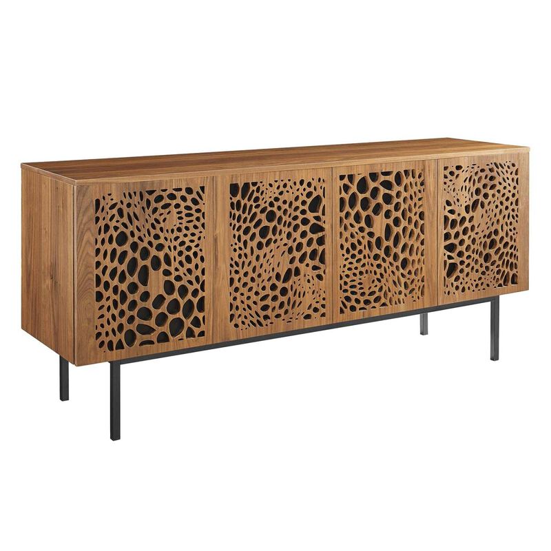 Modway Yosemite 73" Wood TV Stand in Walnut image number 0
