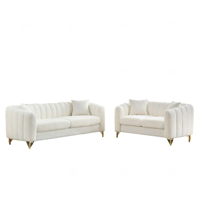 Klowo 2-Piece Chenille Sofa Set image number 0