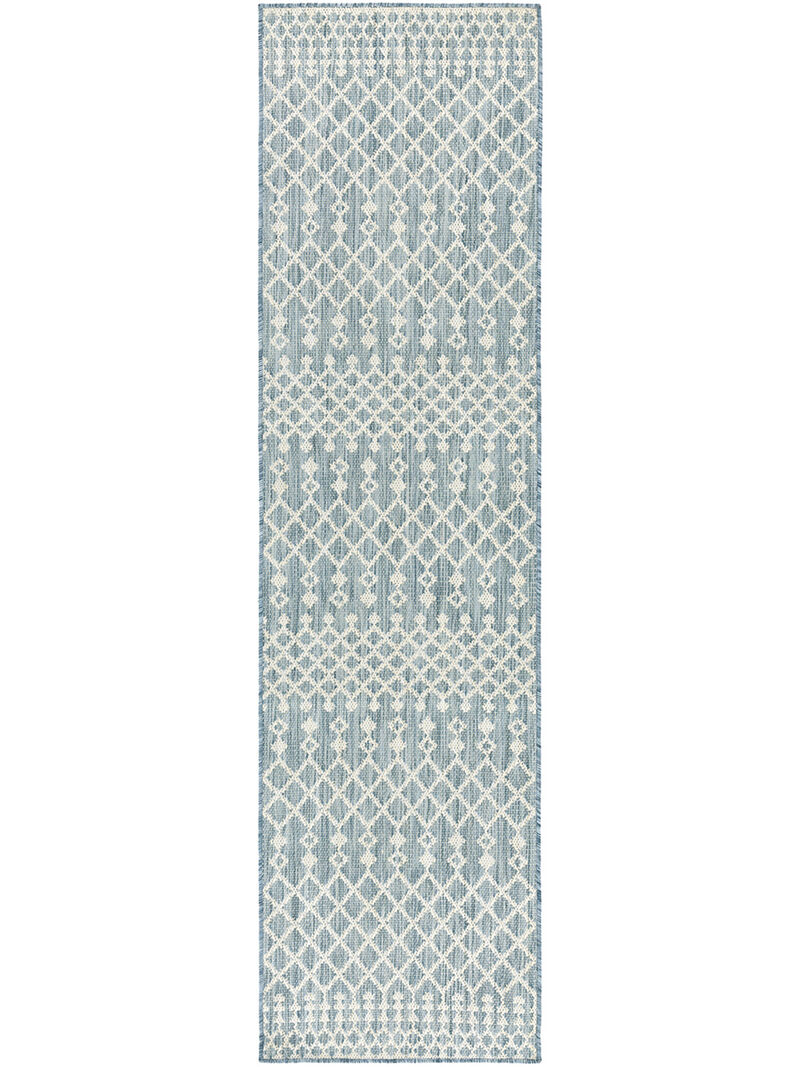 Positano POS02 Aqua 2' x 6' Rug image number 0