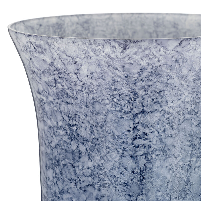 20" Glass Vase W/Metal Base image number 3