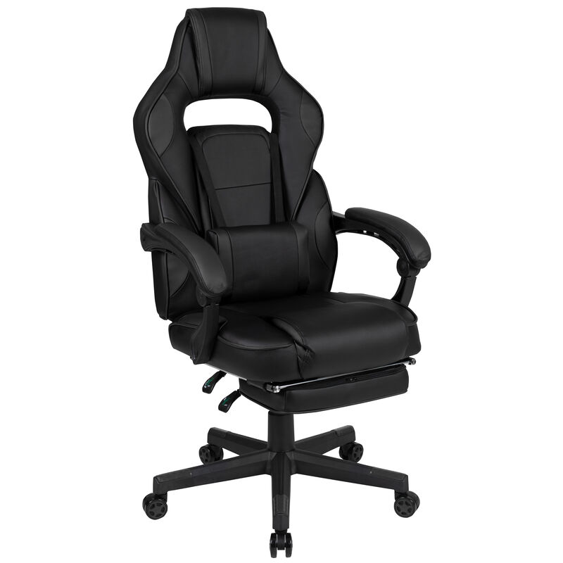 X40 Gaming Chair Racing Ergonomic Computer Chair with Fully Reclining Back/Arms, Slide-Out Footrest, Massaging Lumbar - / image number 0