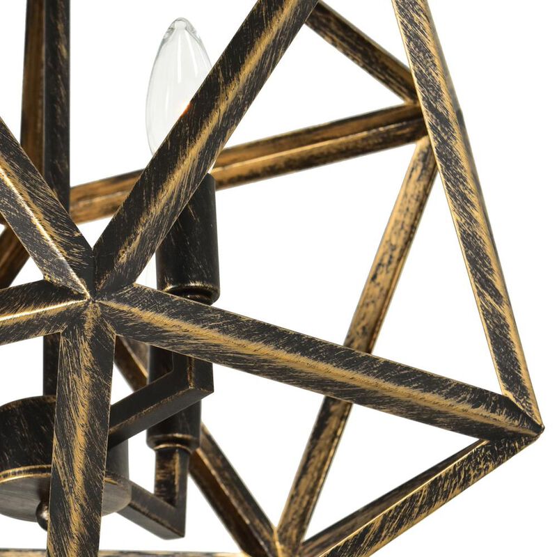 CWI Lighting Amazon 3 Light Up Pendant With Antique forged copper Finish