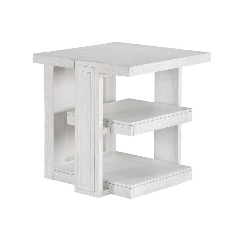 Sunset Trading Dover 24&rdquo; Large Square Side End Table with Storage Shelves