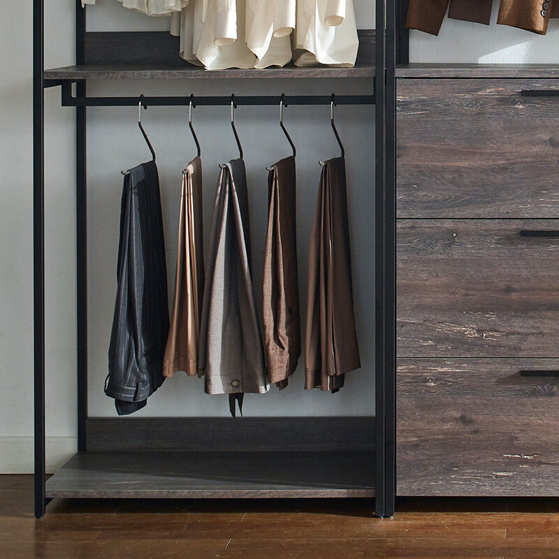FC Design Klair Living Wood Walk-in Closet System