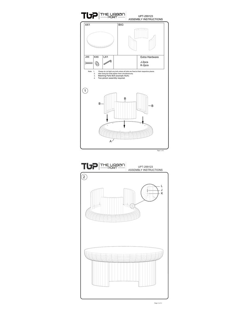 35 Inch Coffee Table, Handcrafted Round Mango Wood Top, Modern Curved Tripod Legs, Walnut Brown