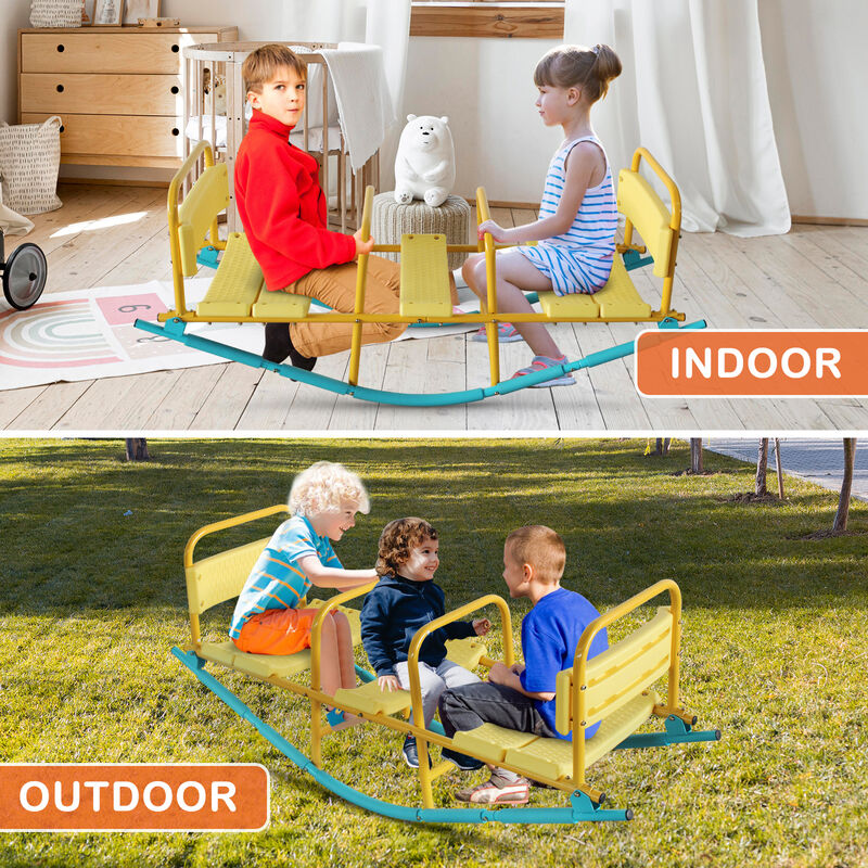 Snovat 2-Seat Kids Outdoor Seesaw Rocker image number 6