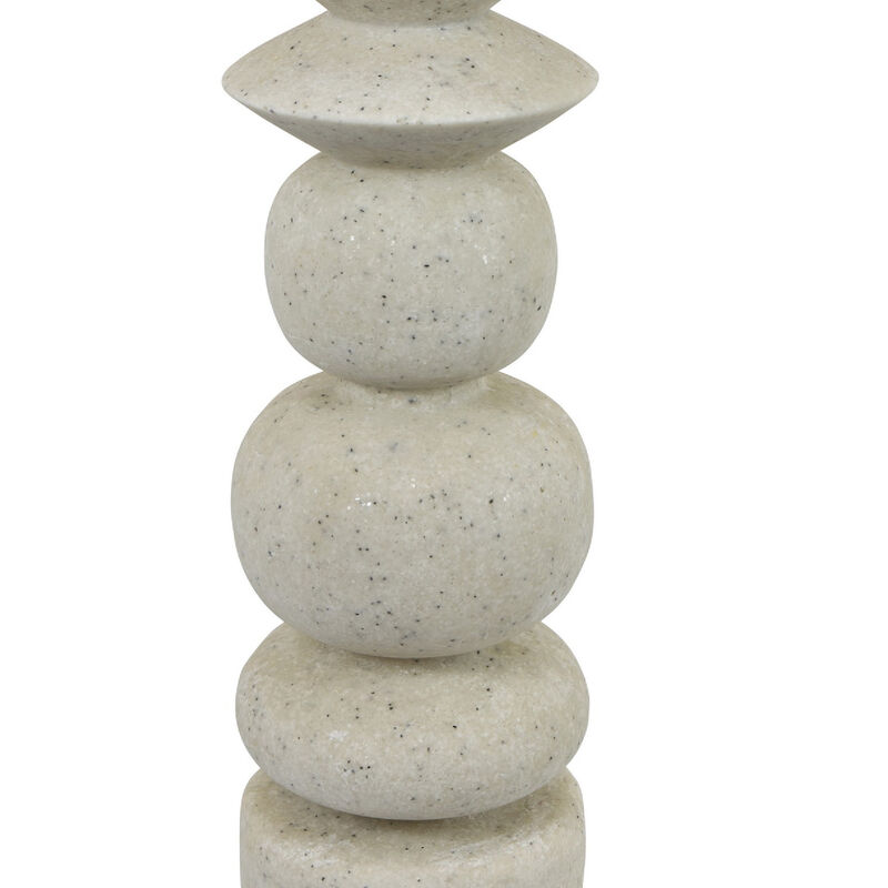 Josi Tabletop D&eacute;cor Candle Holder, Sculpted Turned Resin image number 5