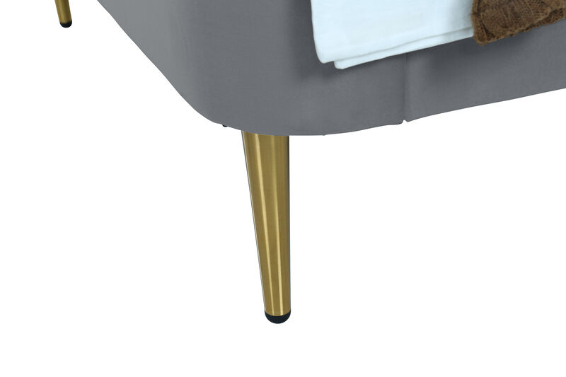 Heather Twin Bed in Gray