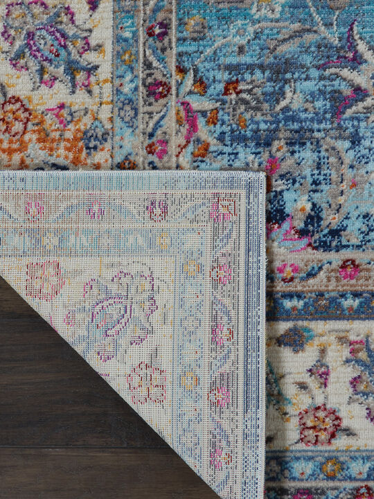 Vintage Kashan VKA01 Blue 5'3" x 7'10" Rug