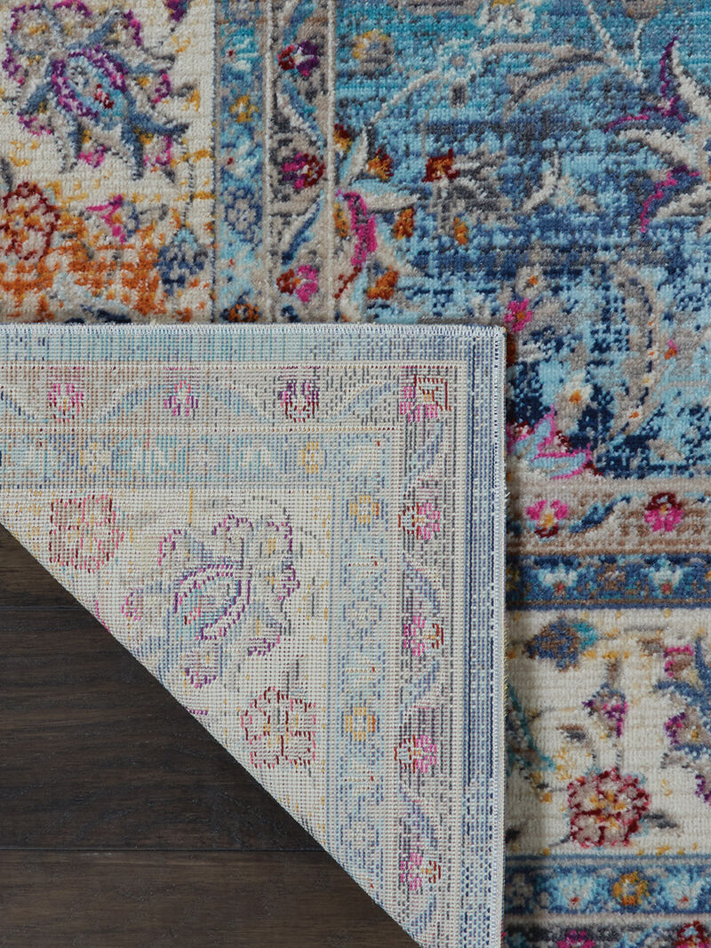 Vintage Kashan VKA01 Blue 5'3" x 7'10" Rug