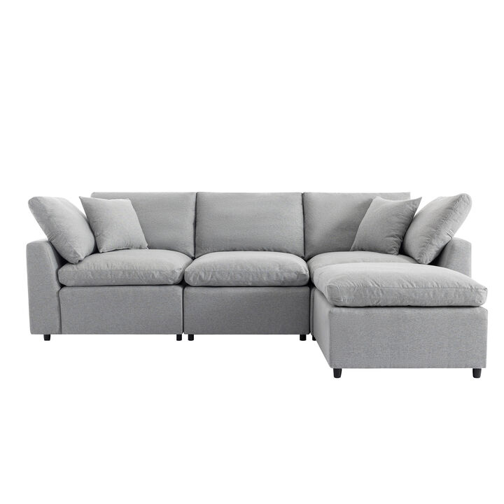 Merax Upholstery Convertible Sectional Sofa
