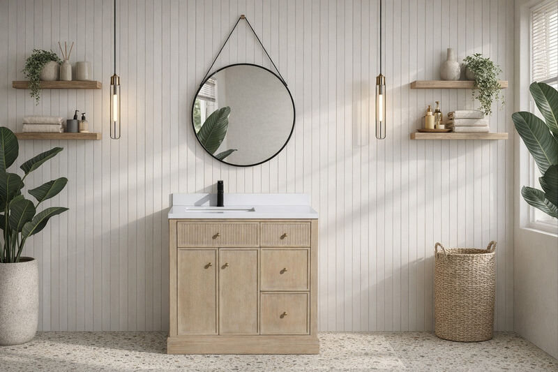 Redondo 36" Bathroom Vanity Ash Oak image number 1