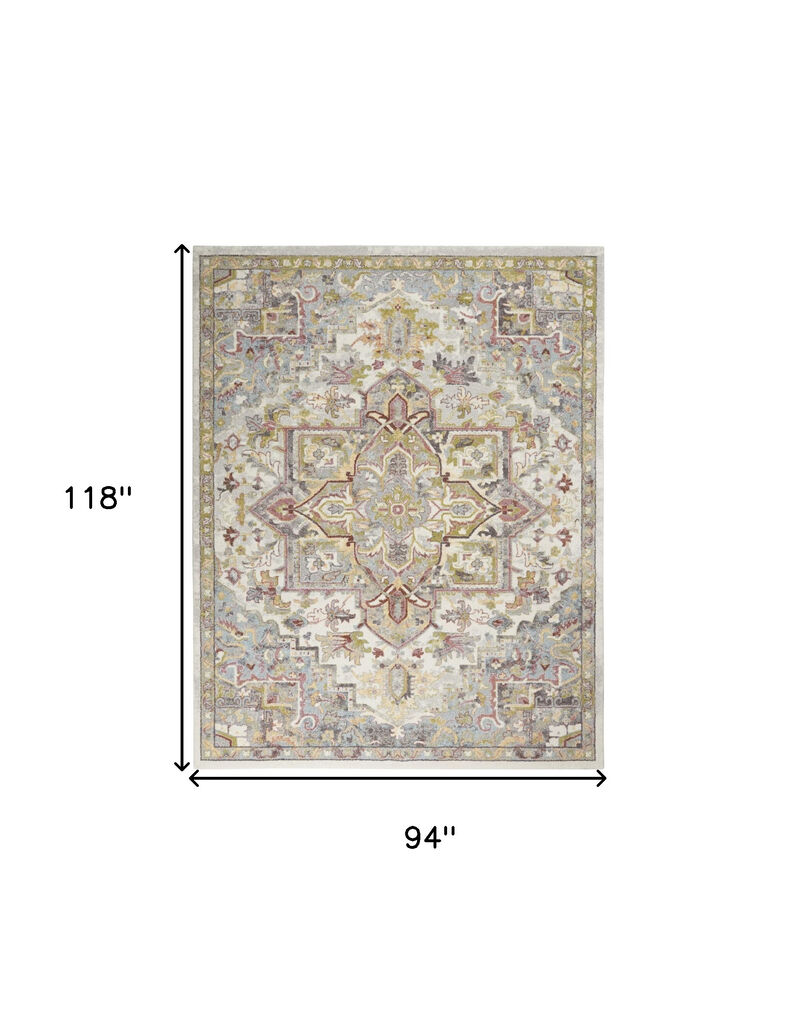 HomeRoots Floral Medallion Area Rug image number 3