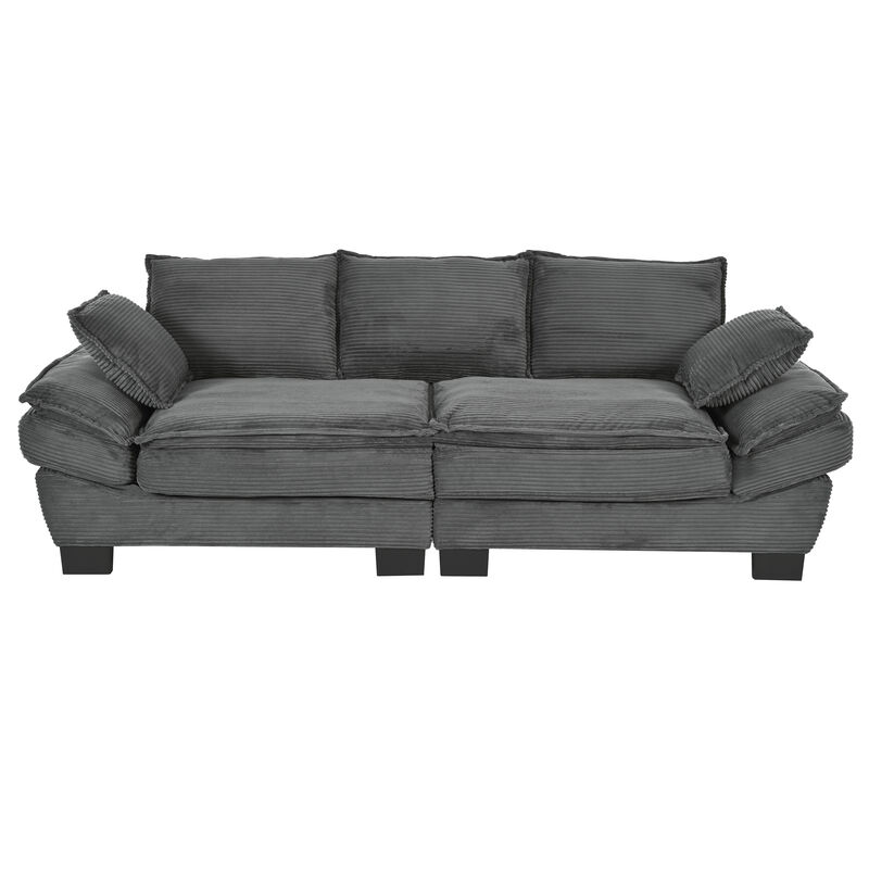 Merax Corduroy Fabric Sofa Couch