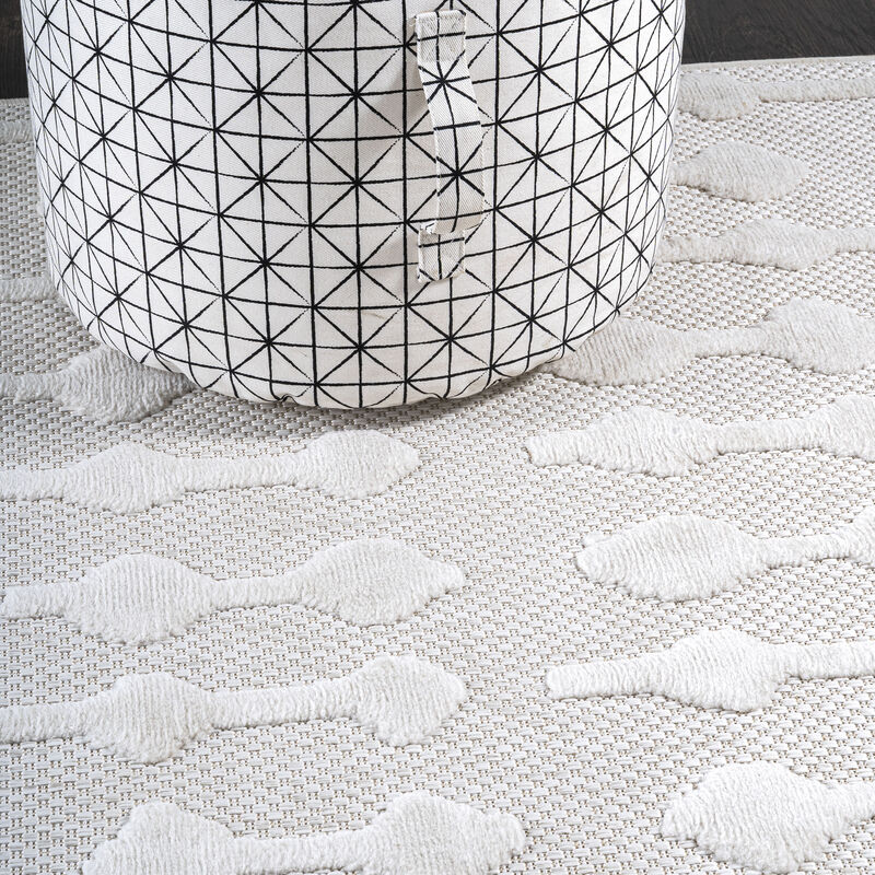 Peralta Moroccan Diamond Square Indoor/Outdoor Area Rug