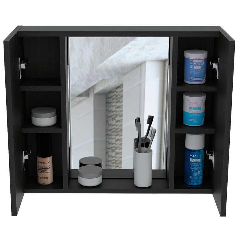Artemisa Medicine Cabinet, Double Door, Mirror, One External Shelf  -Light Gray