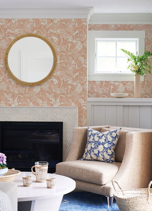 Corcovado Coral Jungle Jamboree Wallpaper (Set of 2)