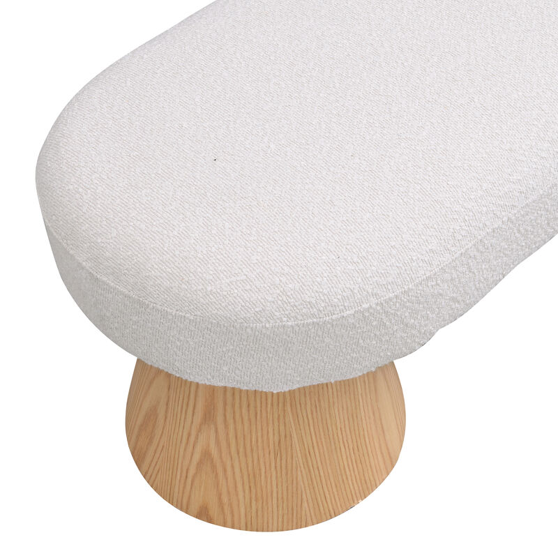 Merax Upholstered Bedroom Bench Fabric Ottoman