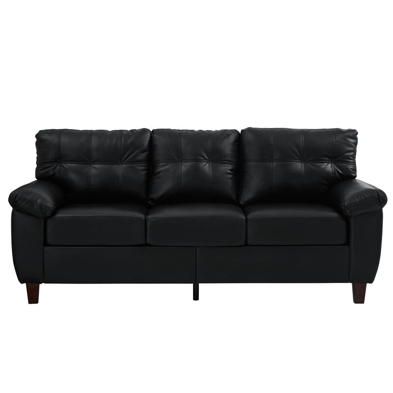 Buldef Breathable Faux-Leather Sofa image number 0