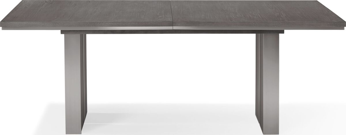 Plata Extension Dining Table in Thunder Grey