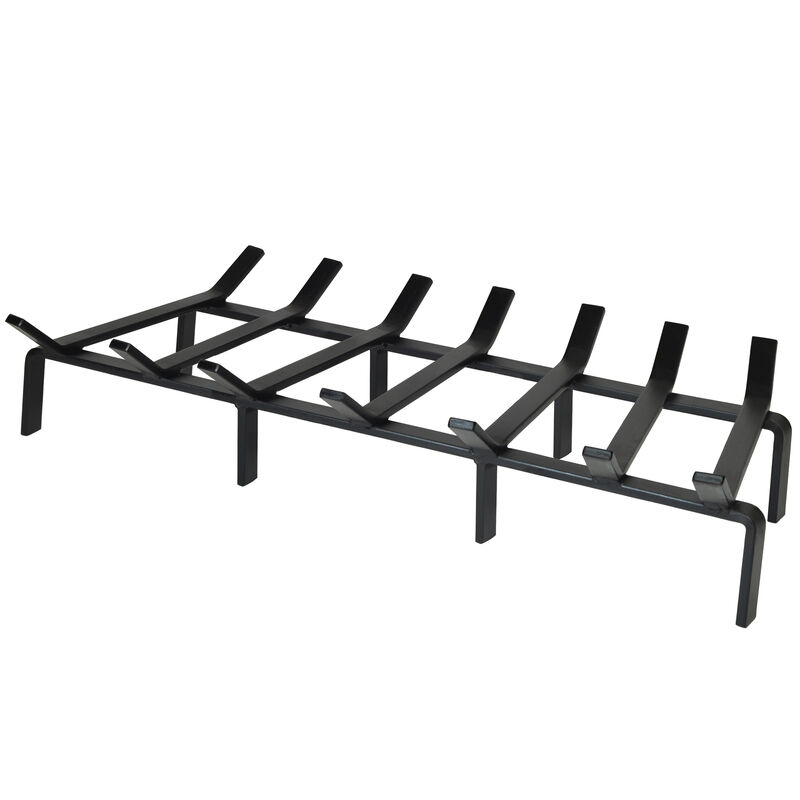 33 Inch Heavy Duty Steel Tapered Fireplace Grate - Made in USA