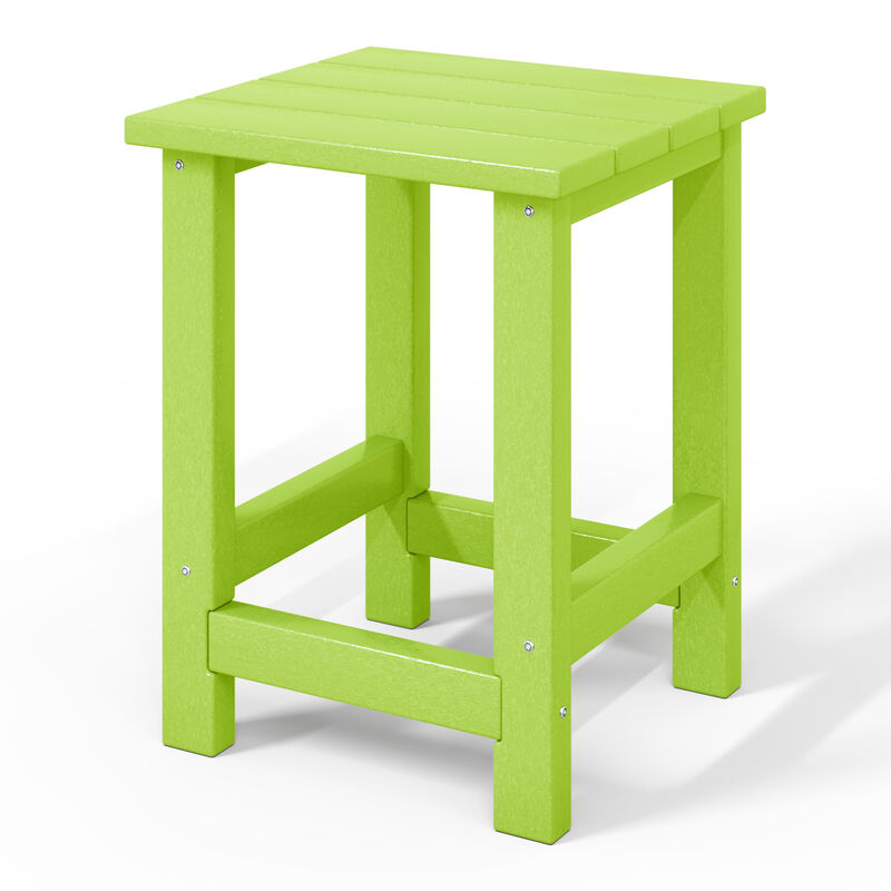 WestinTrends Kids Outdoor Patio Furniture HDPE Adirondack Square Side Table
