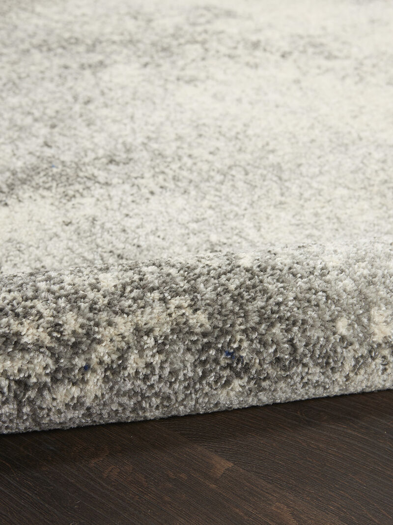 Passion PSN10 Charcoal/Ivory 4' x Round Rug