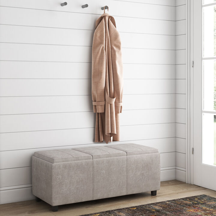 Avalon 42 in Wide Rectangle Storage Ottoman
