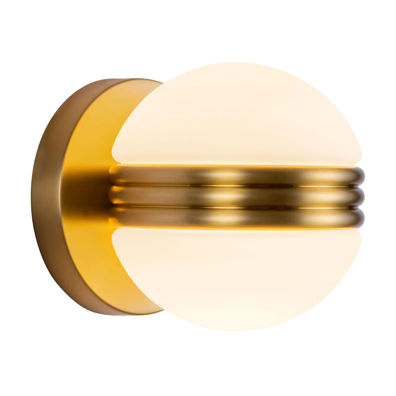 Selene 5-in Damp-Rated Dimmable LED Wall Sconce image number 3