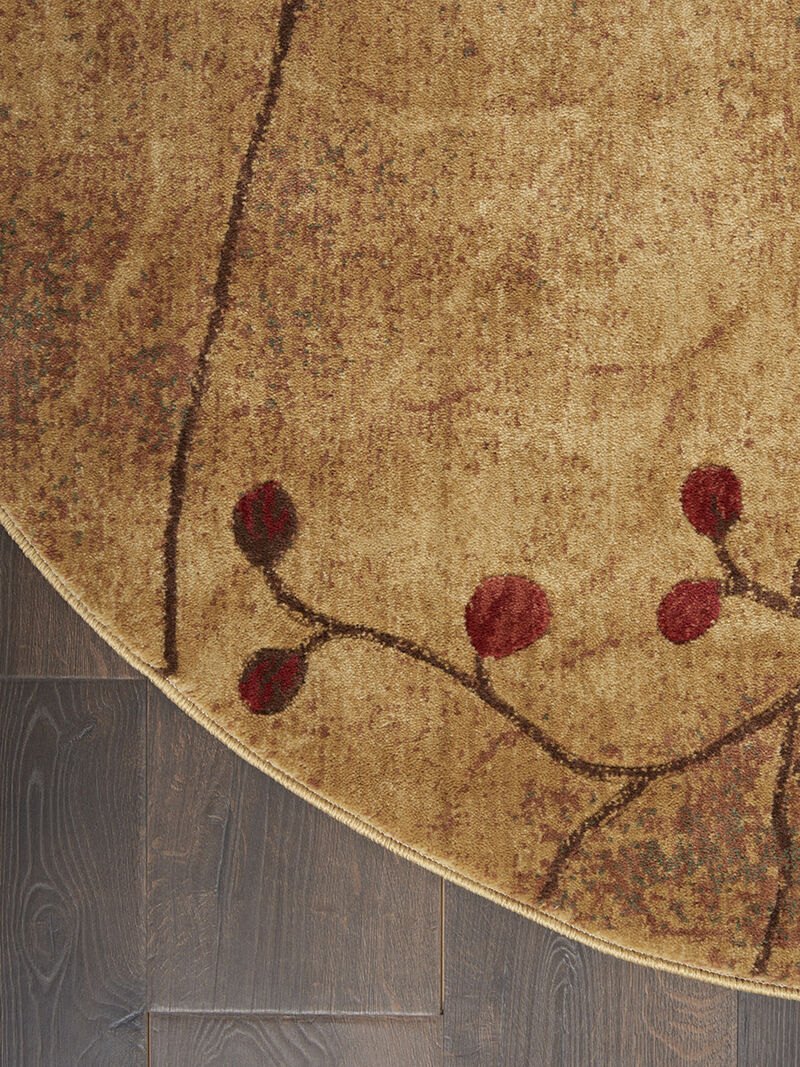 Somerset ST74 Latte 3'6" x Round Rug