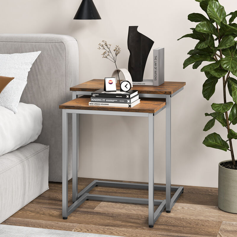 3 Pieces Multifunctional Coffee End Table Set