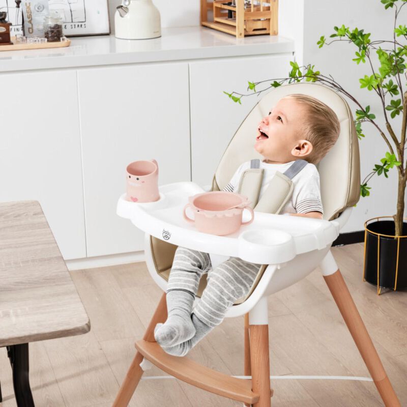 Hivvago Baby High Chair with Dishwasher Safe Tray