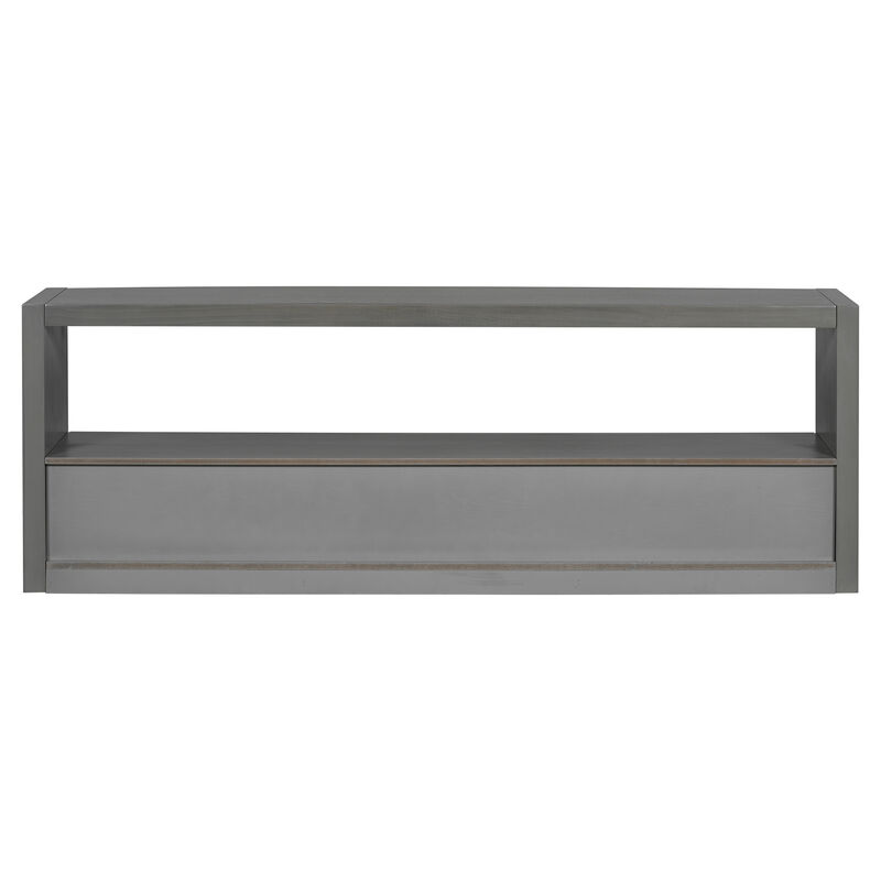 Merax Classic TV Console Side Cabinet TV Stand with 3 Drawers