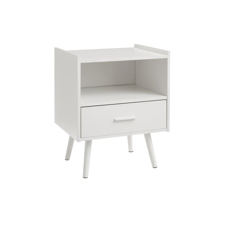 Accent Table, Living Room, White Laminate, Contemporary, Modern